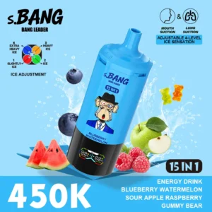 Bang Leader 450K Puffs 15-in-1 Disposable Vape | 4-Level Ice Sensation & Dual Mode (MTL/DTL)