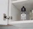 Nicotine safety for vapers: child-resistant e-liquid bottle and locked cabinet