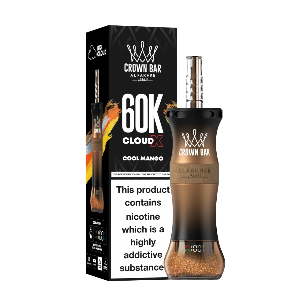 Al Fakher Crown Bar 60K E-Hose X Disposable Vape 50ml （6MG）